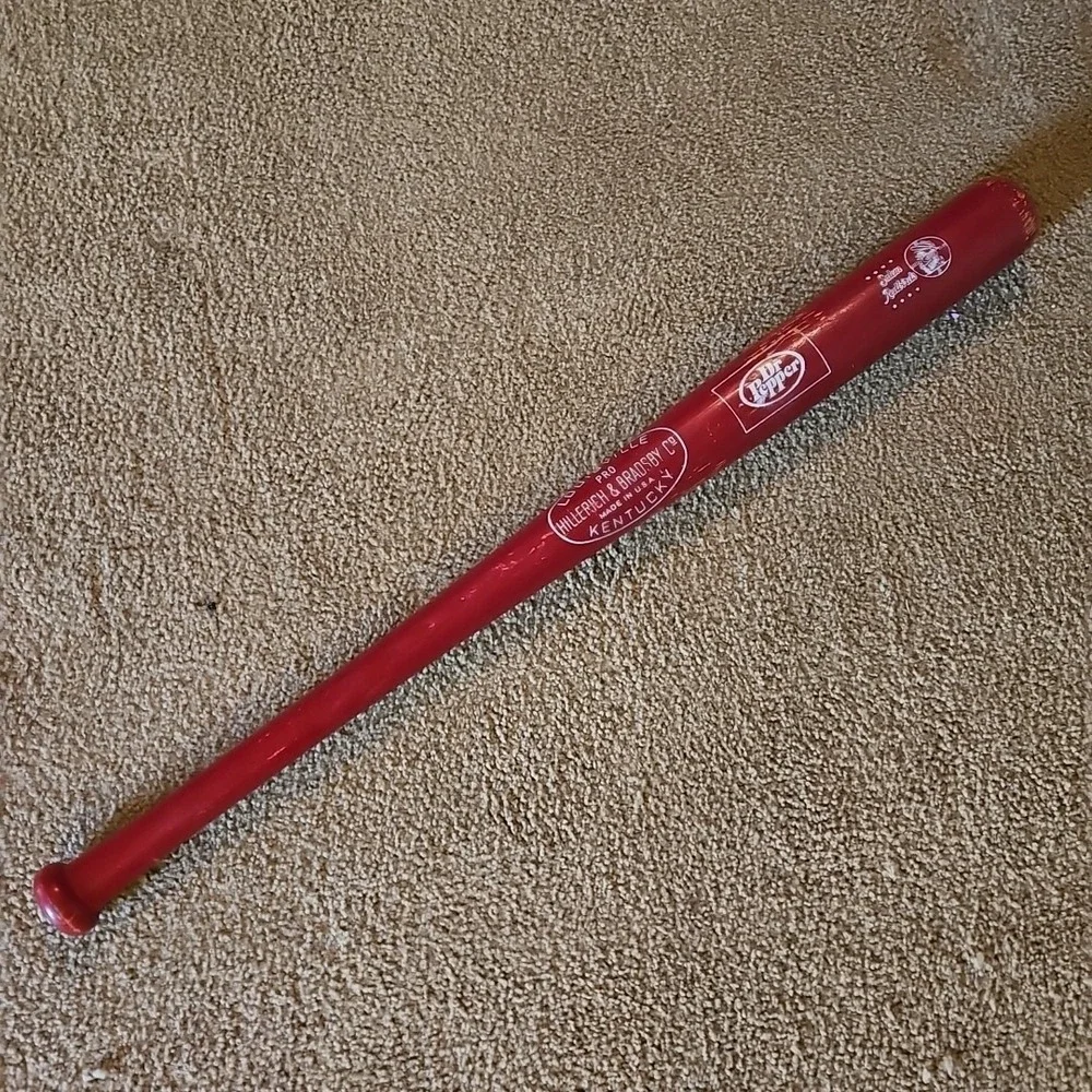 Vintage Salem RedBirds Wooden Baseball Bat Dr Pepper Louisville Minor League